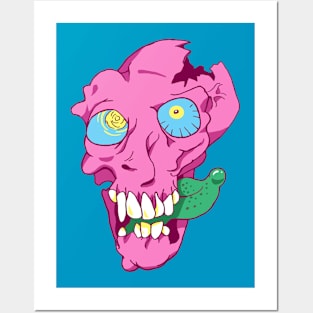 Bubblegum Skull Posters and Art